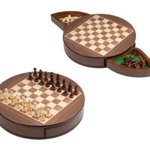 Rounded Magnetic Staunton Chess Set in Cabinet - 30cm - Masters Traditional Games shop Rounded Magnetic Staunton Chess Set in Cabinet - 30cm