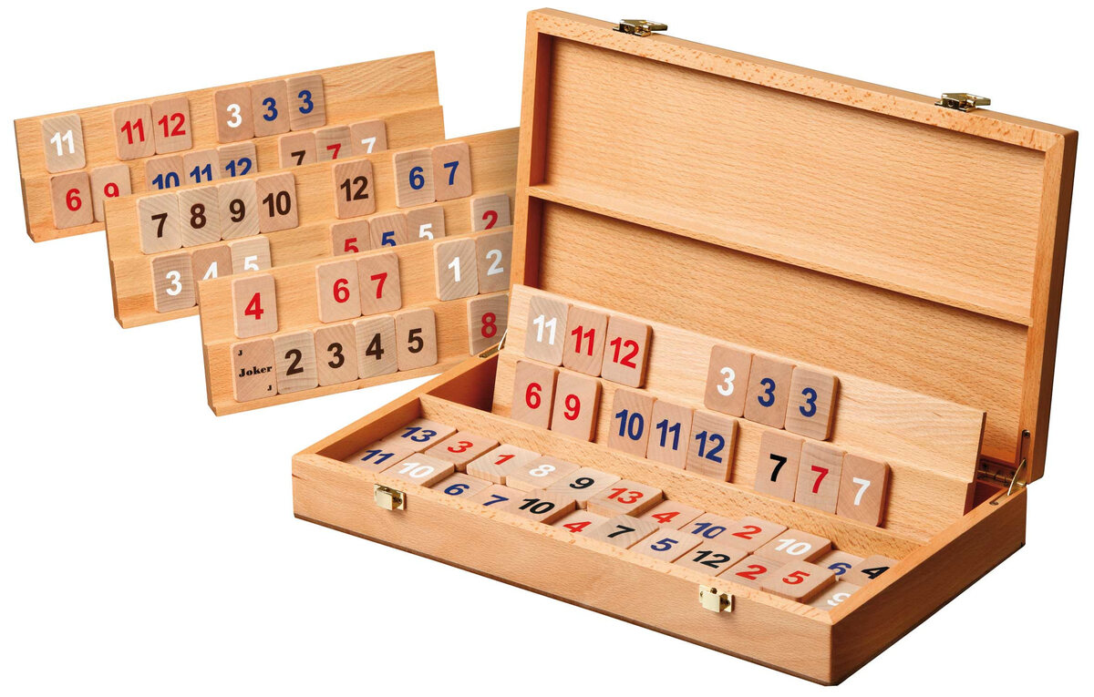 Philos Wooden Rummy Game - Masters Traditional Games Philos Wooden Rummy Game