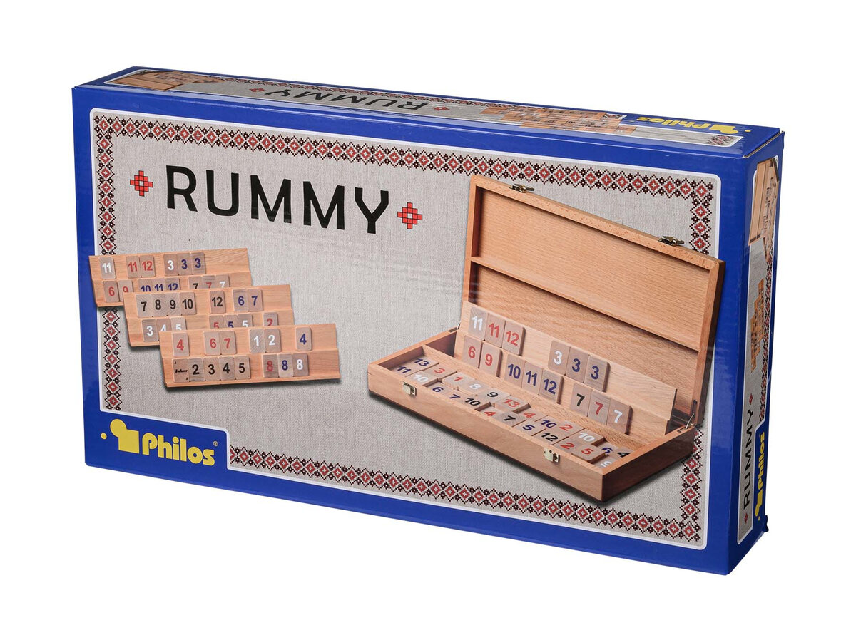 Philos Wooden Rummy Game - Masters Traditional Games Philos Wooden Rummy Game