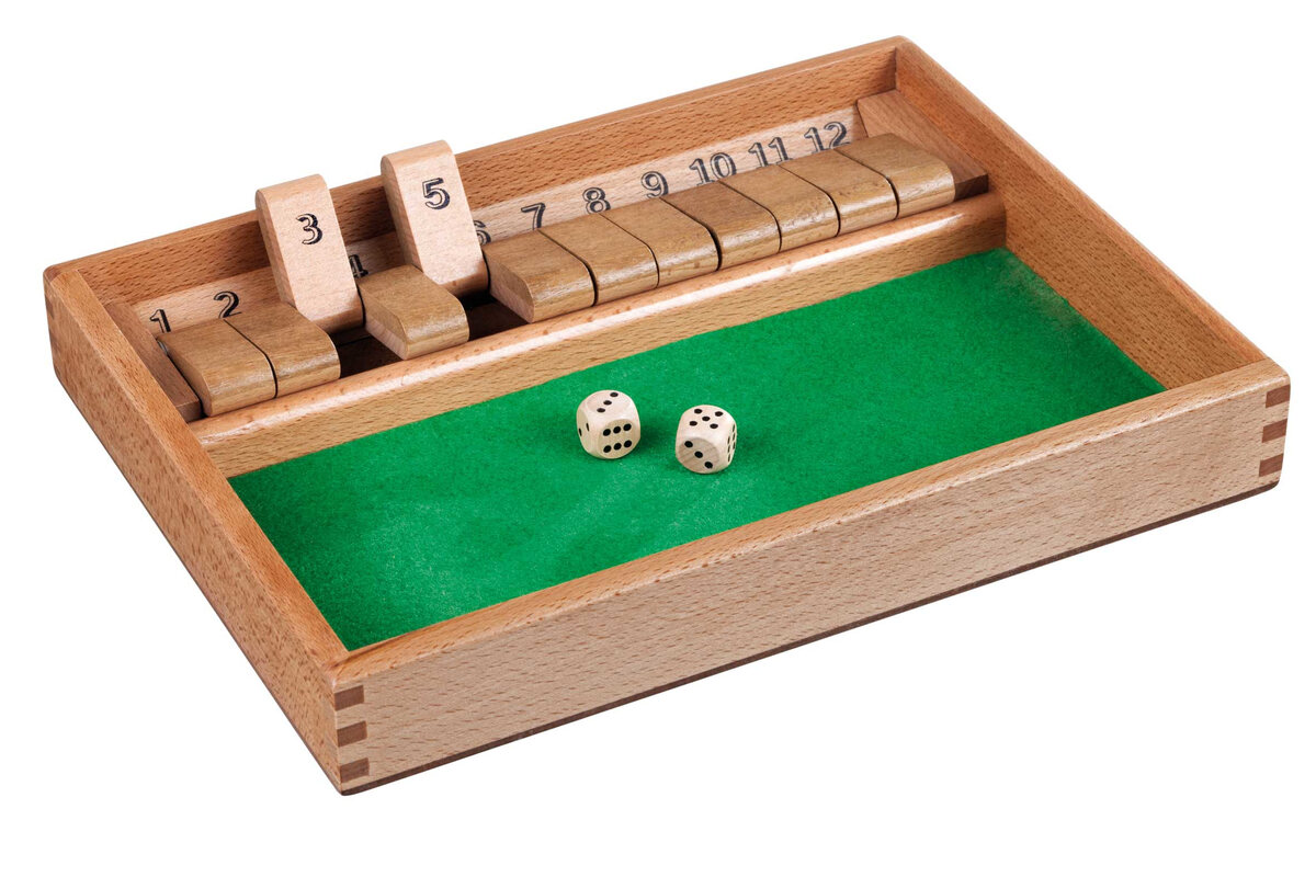 Shut The Box - 12 numbers - Masters Traditional Games shop Shut The Box - 12 numbers
