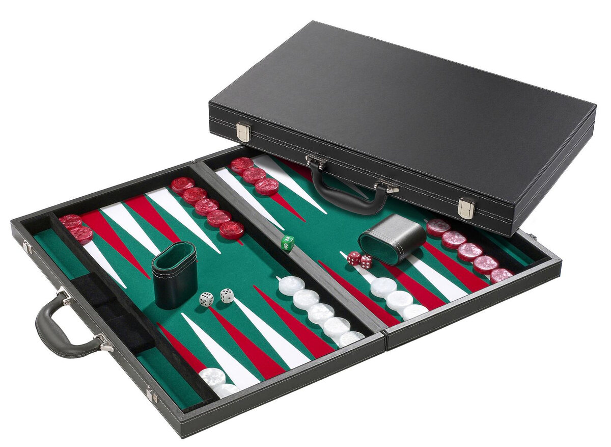 Philos Tournament 21-inch Backgammon Set - Masters Traditional Games Philos Tournament 21-inch Backgammon Set