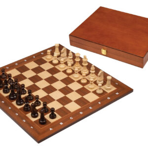 Philos Tournament Wooden Chess Set with Board, Pieces and Storage Box
