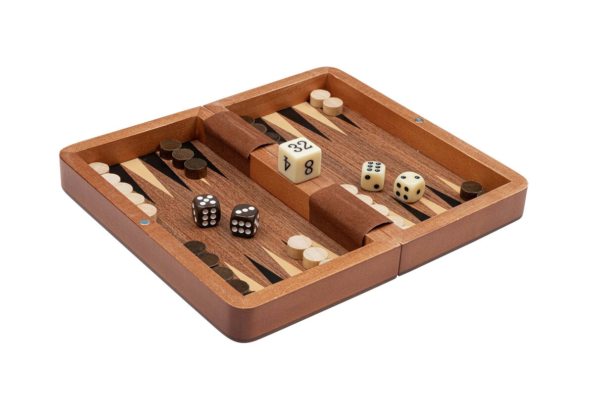 Philos Chess, Backgammon & Draughts Travel Set (16cm) - Masters Traditional Games Philos Chess, Backgammon & Draughts Travel Set (16cm)