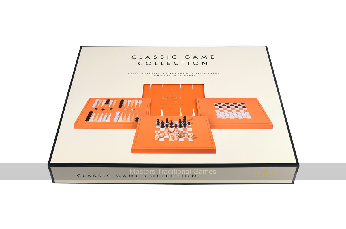 Luxury Faux-Leather Classic Games Compendium - Masters Traditional Games Luxury Faux-Leather Classic Games Compendium