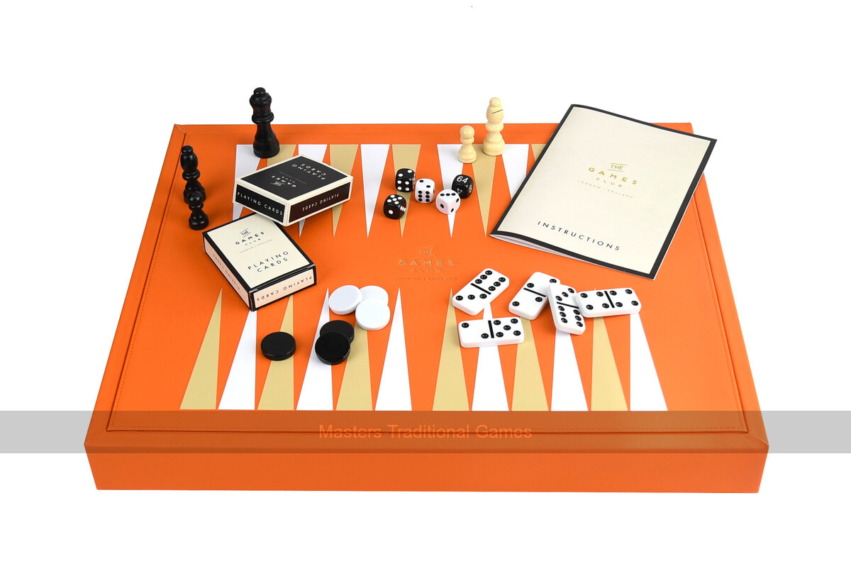 Luxury Faux-Leather Classic Games Compendium - Masters Traditional Games Luxury Faux-Leather Classic Games Compendium