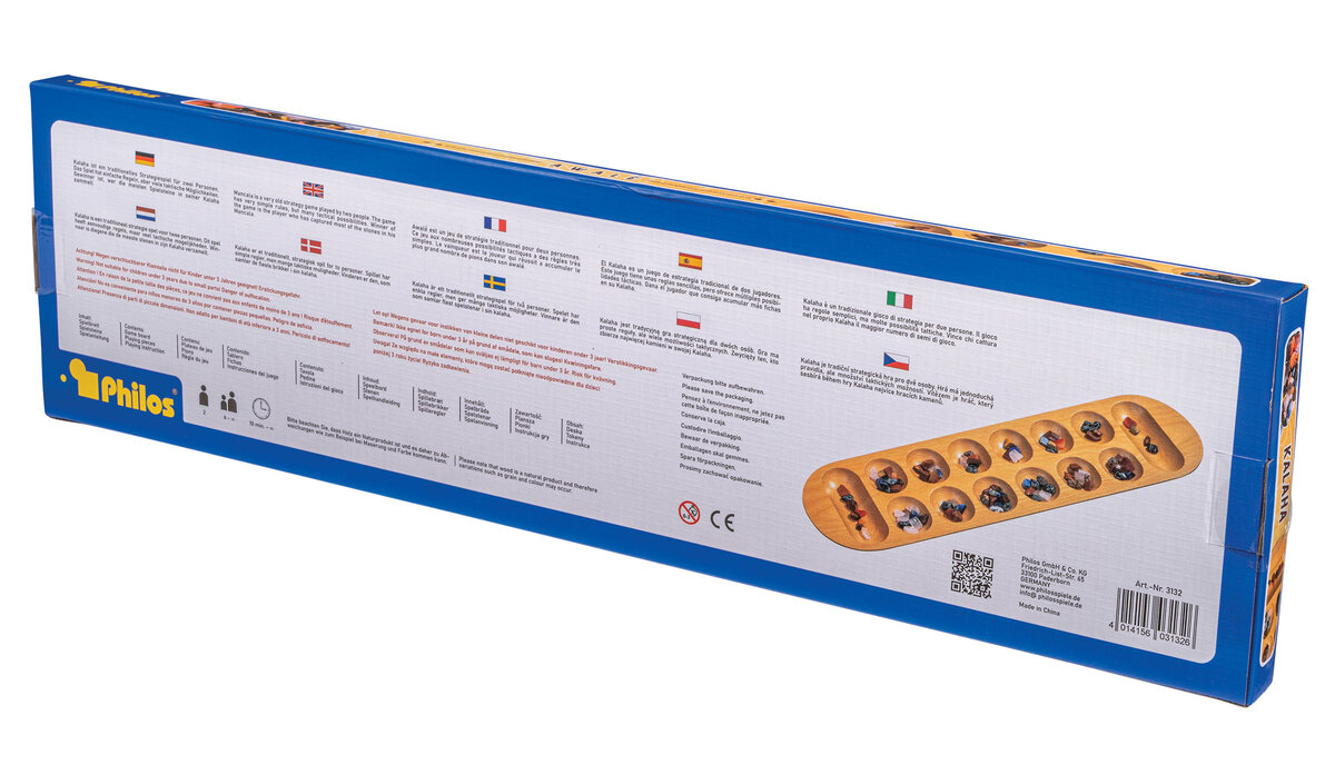Philos Large Mancala / Kalaha - Masters Traditional Games shop Philos Large Mancala / Kalaha