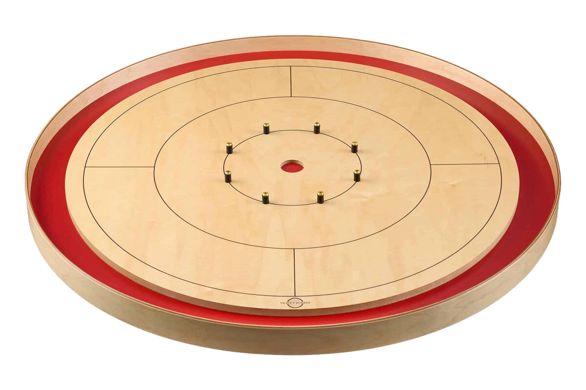 Tracey Tour Championship Crokinole Board with 26 disks (Masters Green or Red) - Masters Traditional Games shop Tracey Tour Championship Crokinole Board with 26 disks (Masters Green or Red)