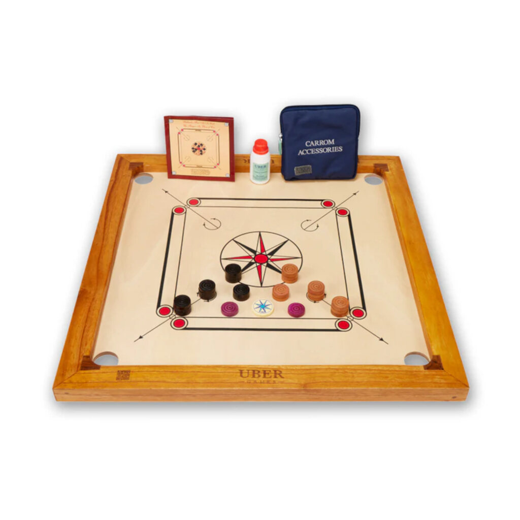Uber Games Junior Carrom Set - Masters Traditional Games shop Uber Games Junior Carrom Set
