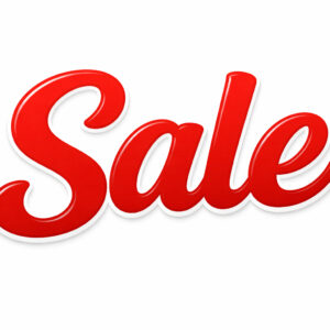 Sale Red Text