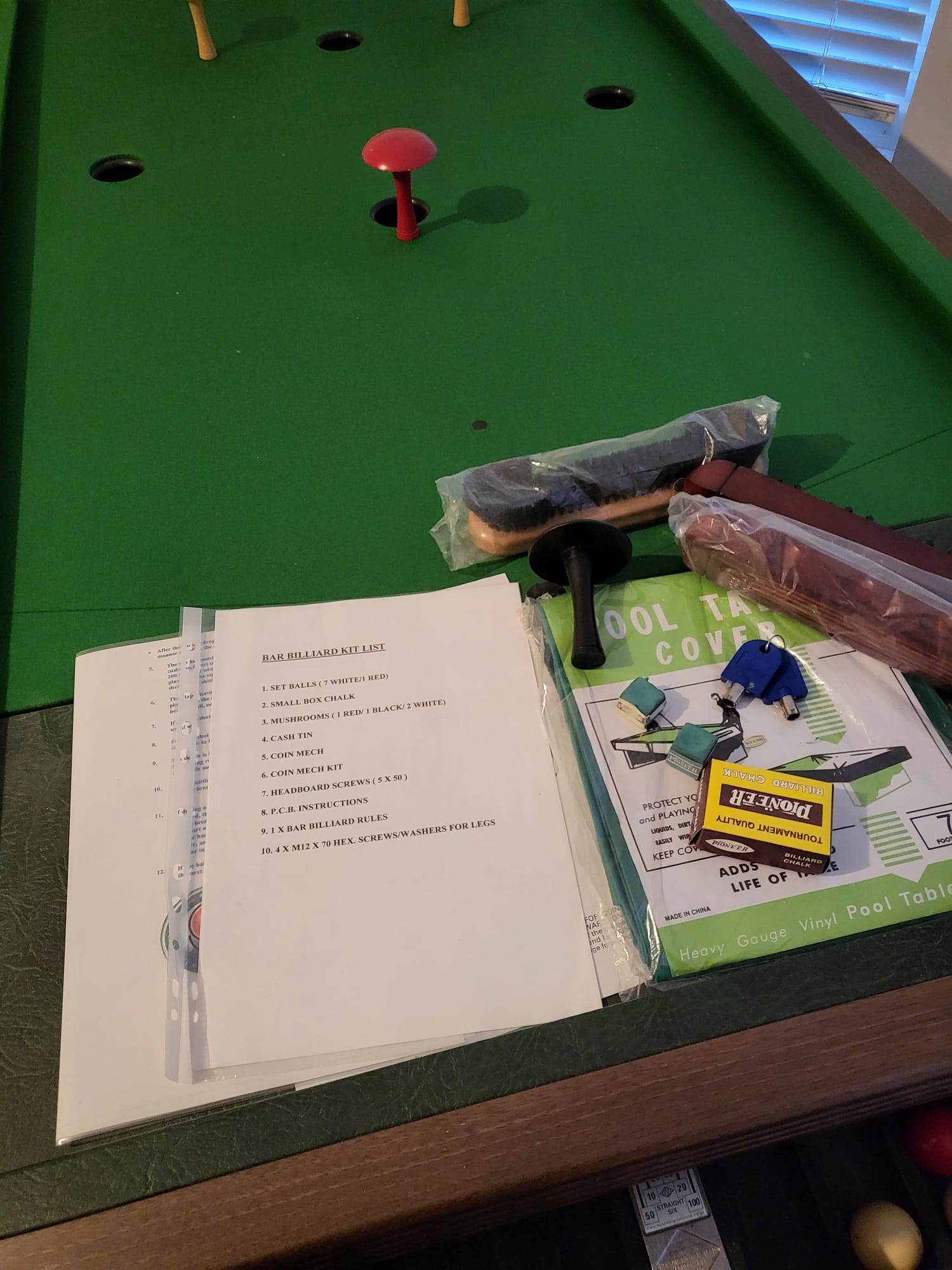 Accessories for Supreme Bar Billiards