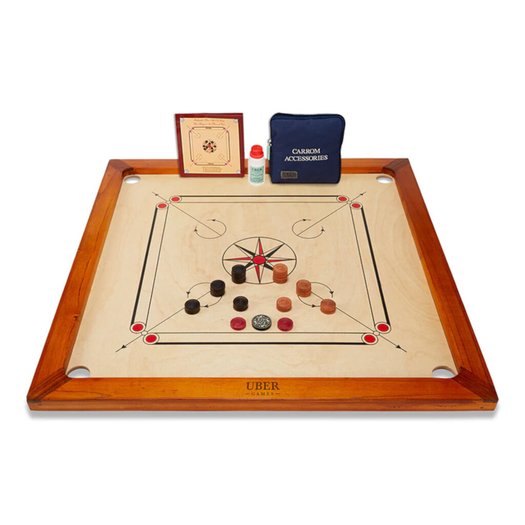 Uber Games Premium Carrom Board Set - Masters Traditional Games shop Uber Games Premium Carrom Board Set