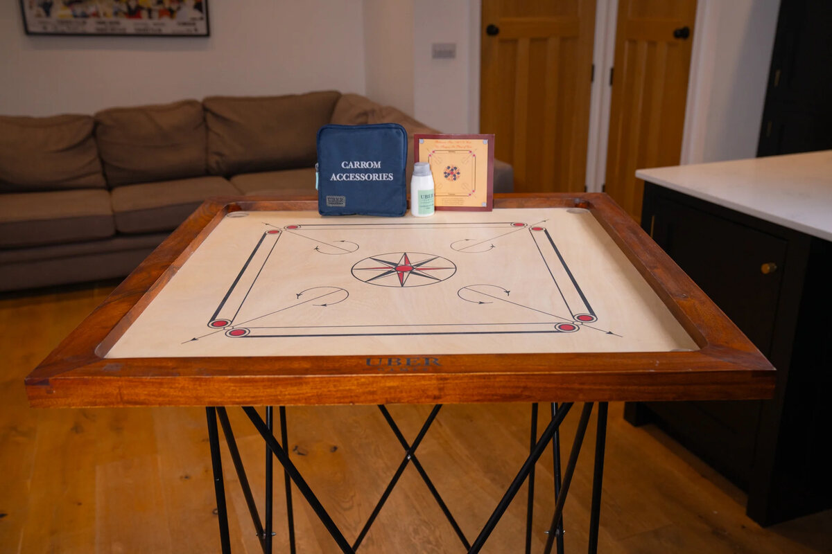 Uber Games Premium Carrom Board Set - Masters Traditional Games shop Uber Games Premium Carrom Board Set