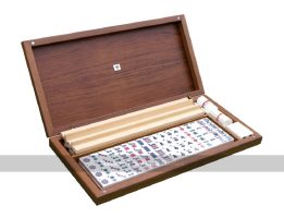Dal Negro Luxury American Mah Jong (Mahjong) Set with Walnut Case