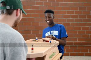 WeyKick Magnetic Wooden Table Football Game, Stadium, 4 Players